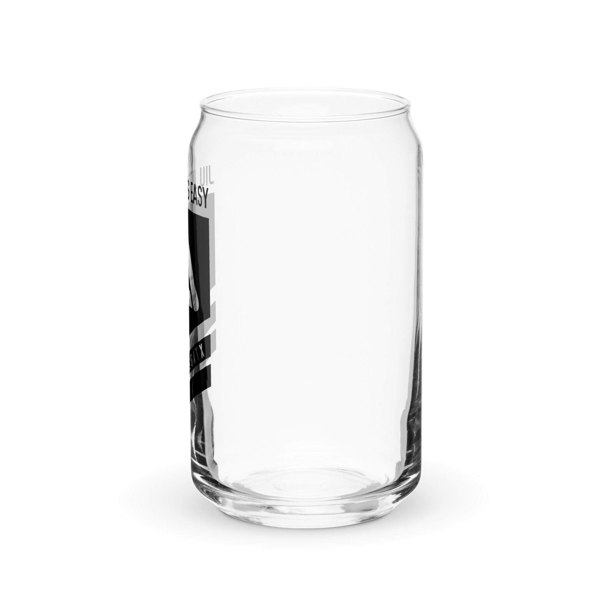 Jiu Jitsu Is Easy Can-shaped glass